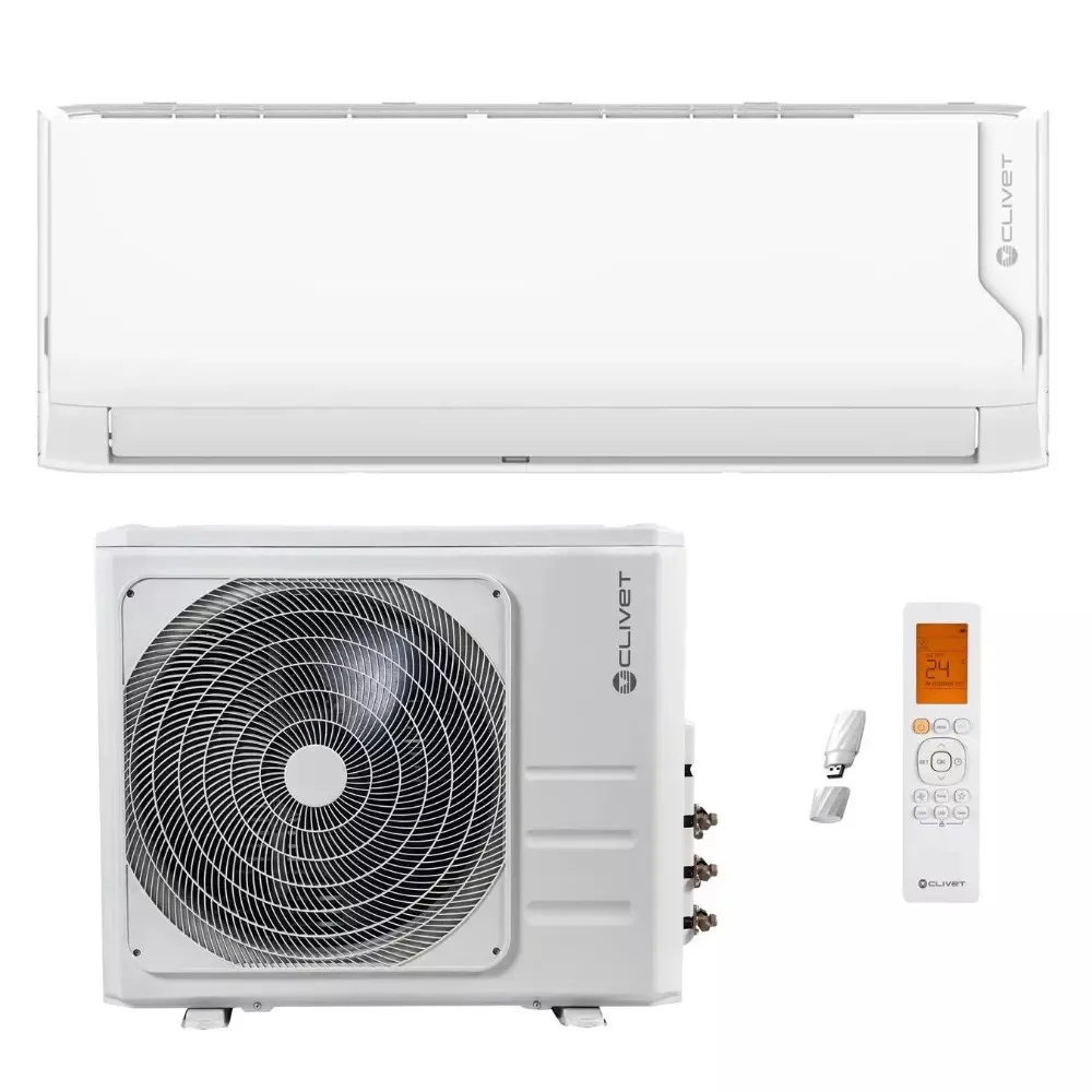 CLIVET Cristallo2 35 HEAT oldalfali monosplit klíma (3,5 kW, R32)